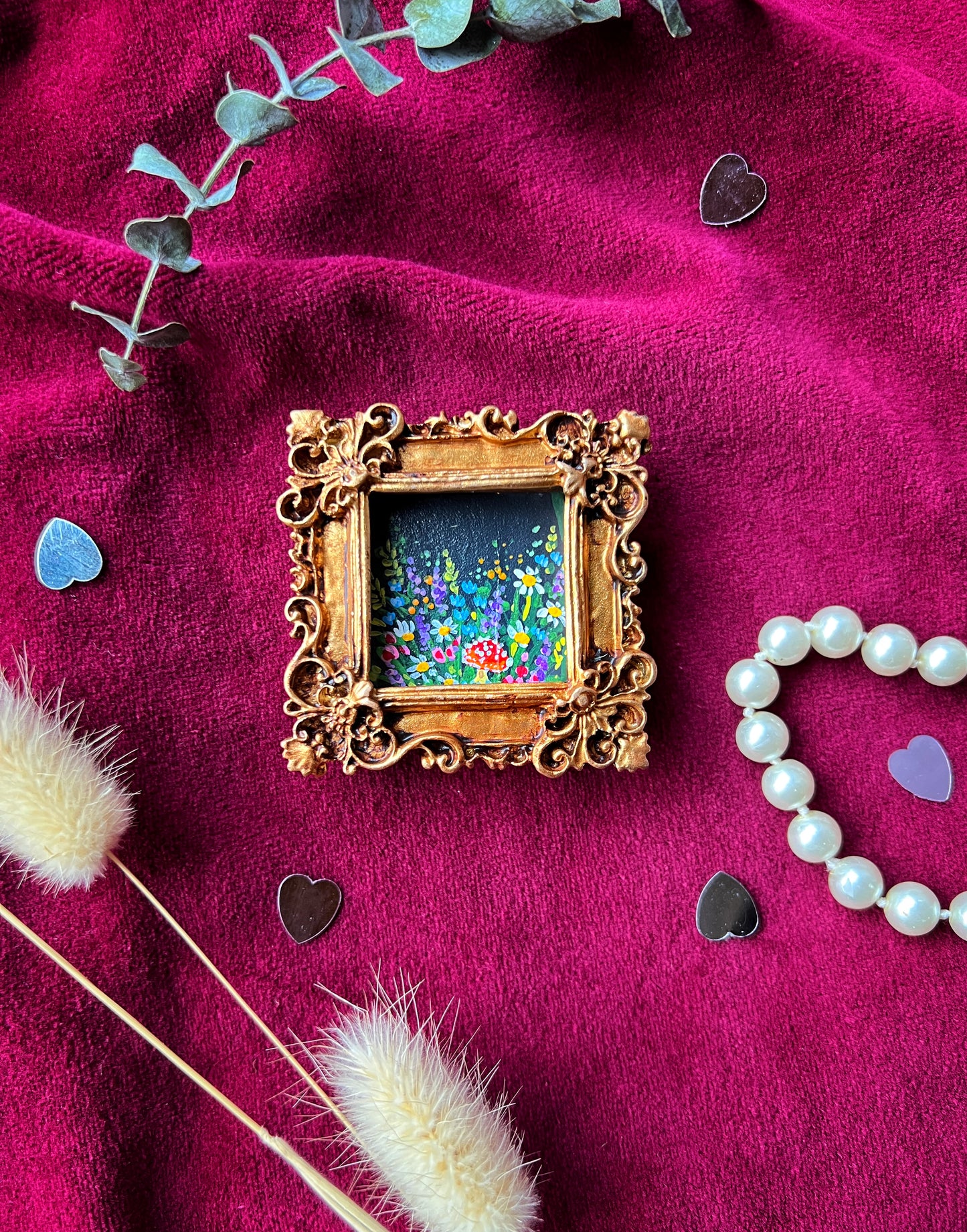 Square Wildflower Magnet