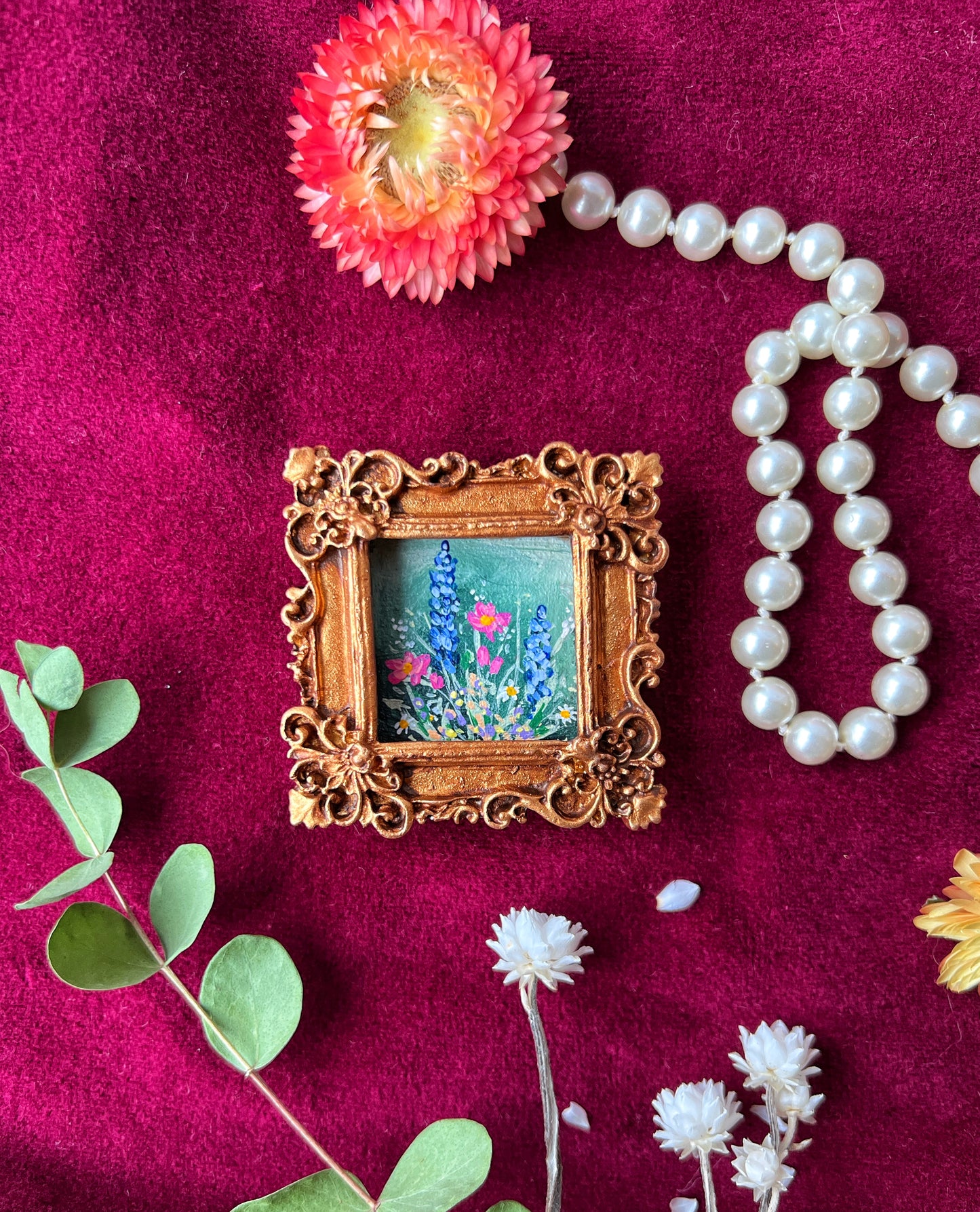 Cottage Garden Floral Magnet