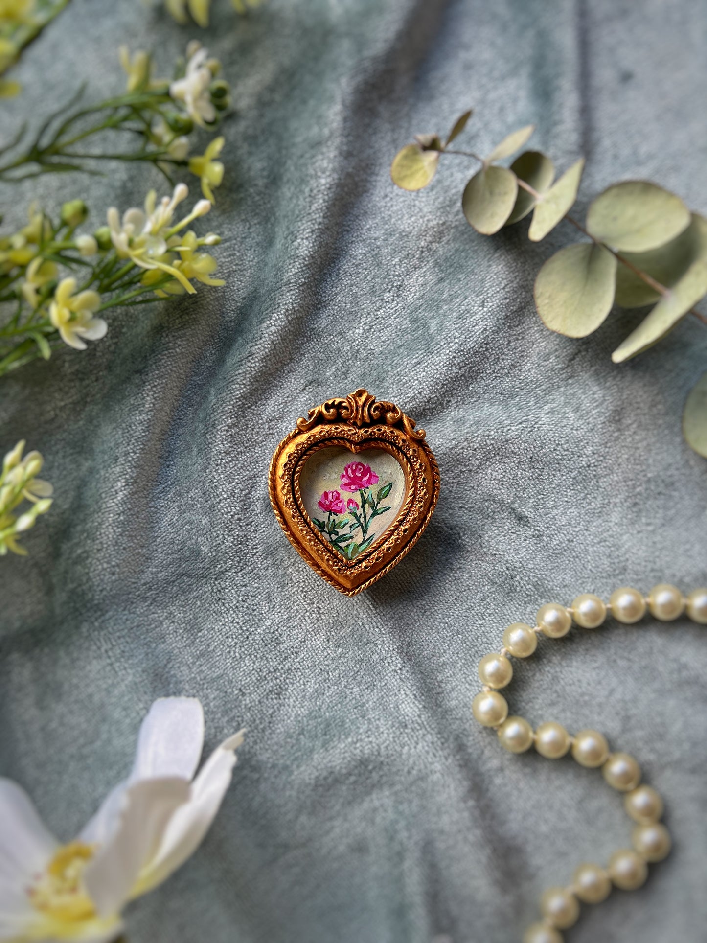 Heart Rose Magnet