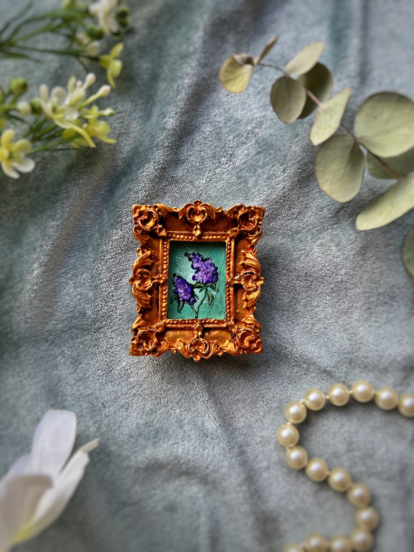 Rectangle Lilac Magnet