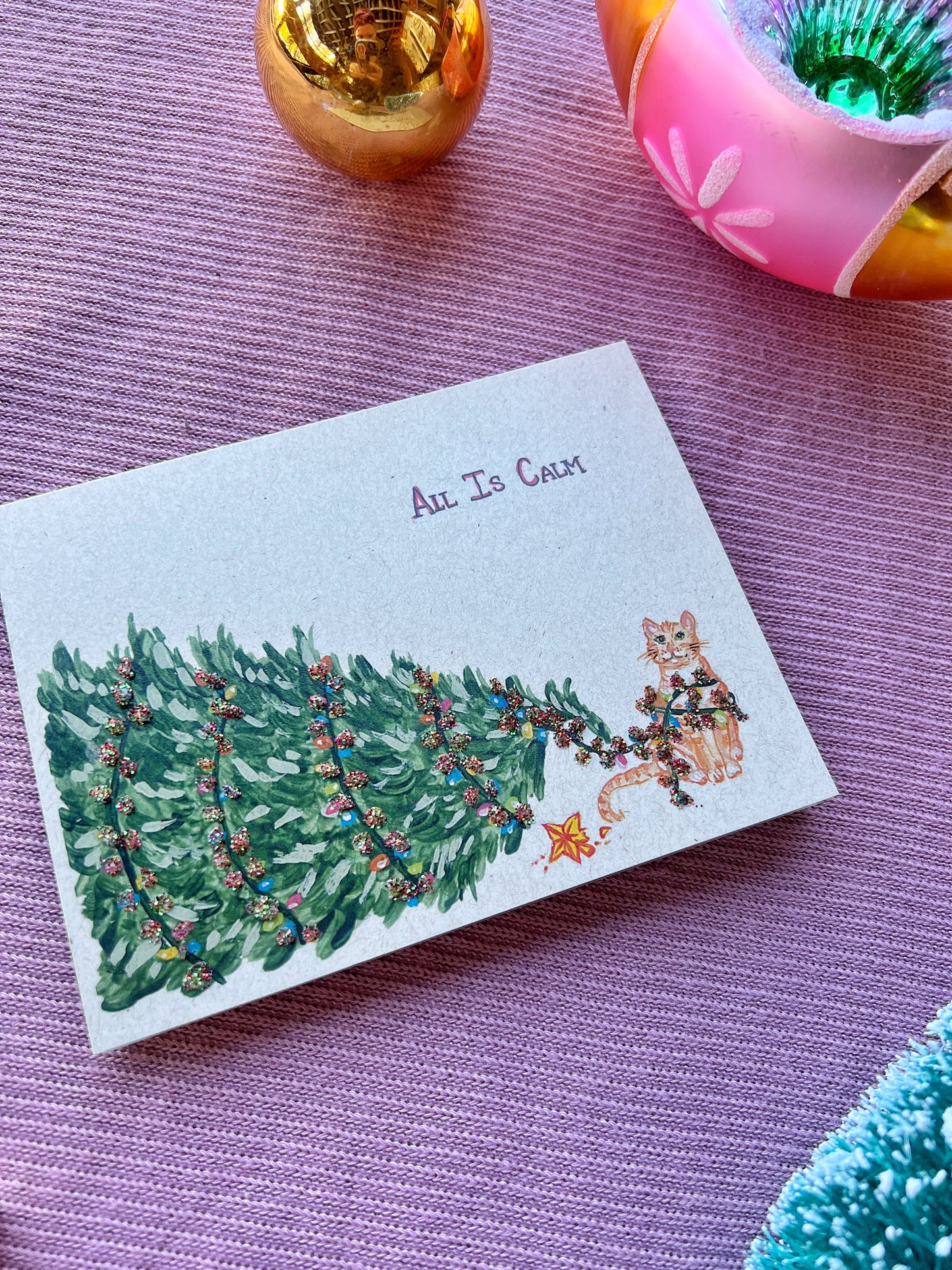 All is calm card