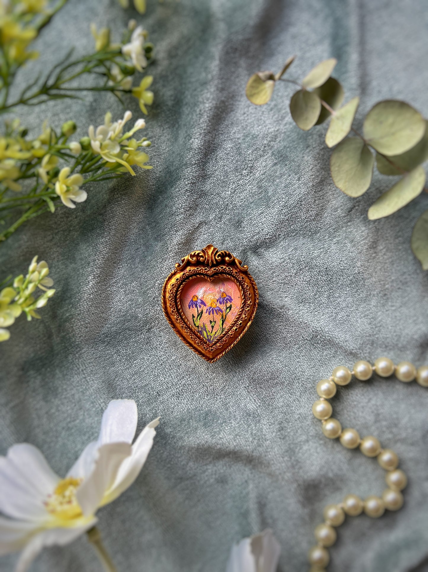 Heart Coneflower Magnet