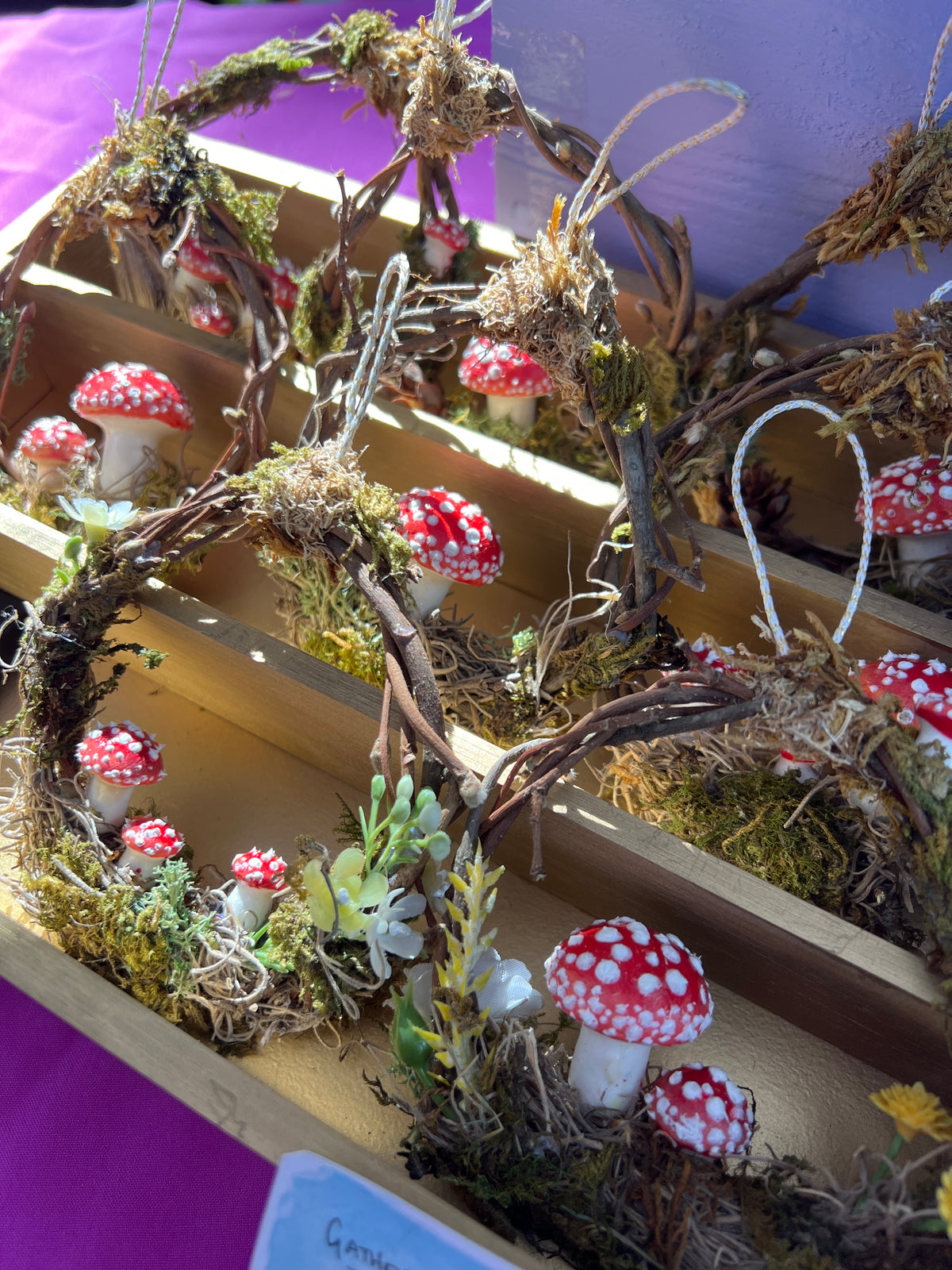 Mushroom wreathes
