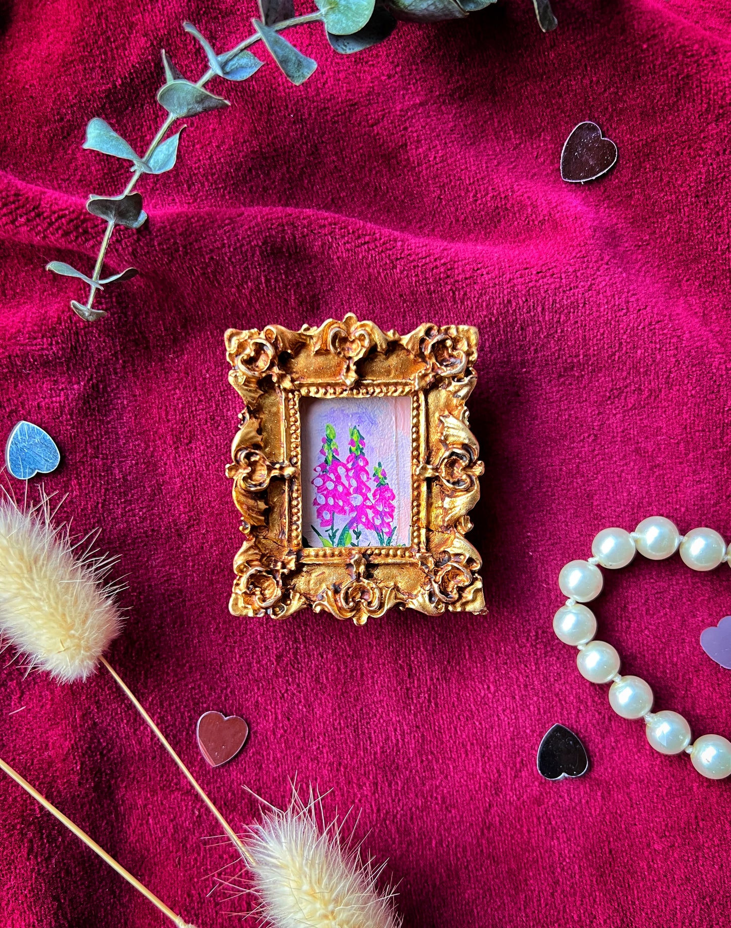 Rectangle Foxglove Magnet