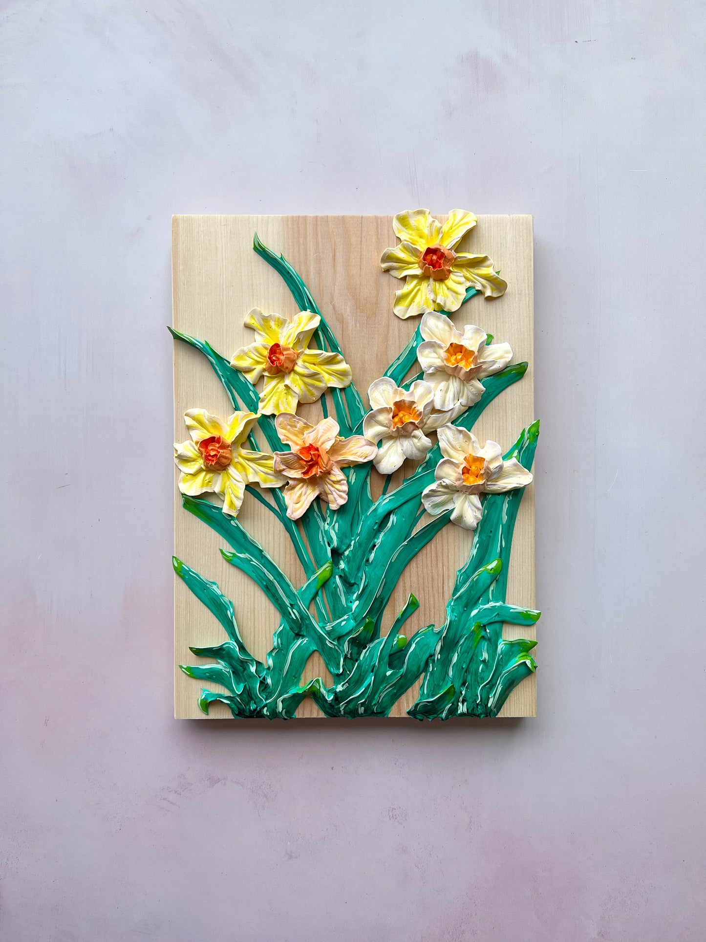 Daffodils on Fir #107
