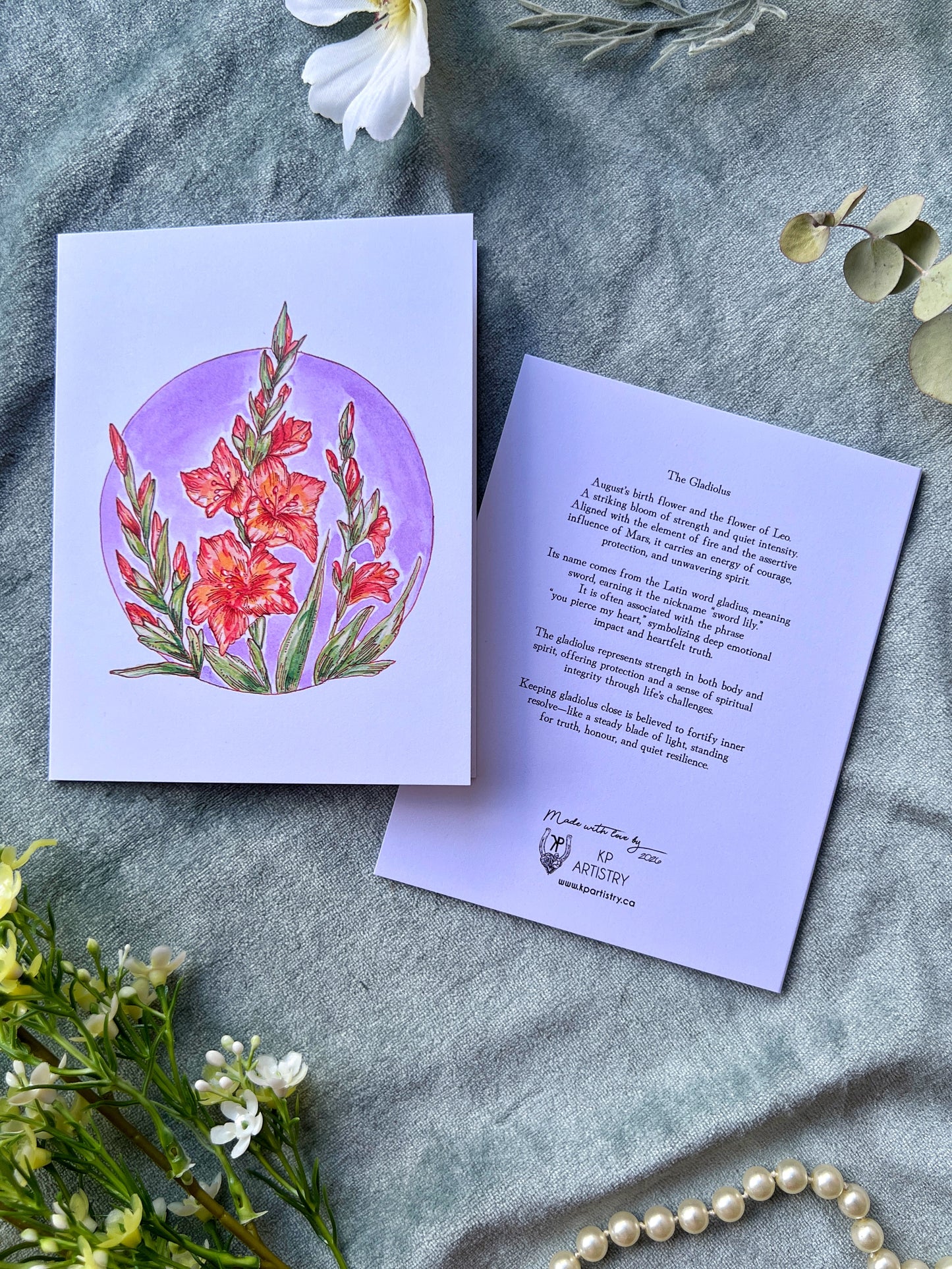 Birth Month Flower Card 12pack