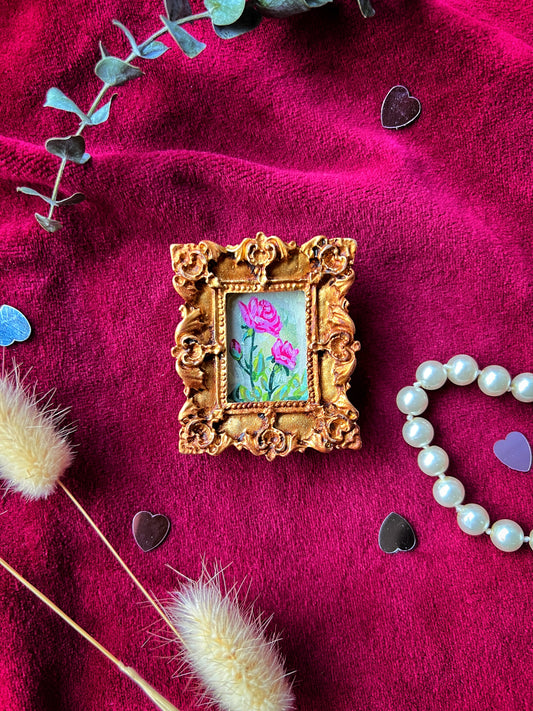 Rectangle Rose Magnet