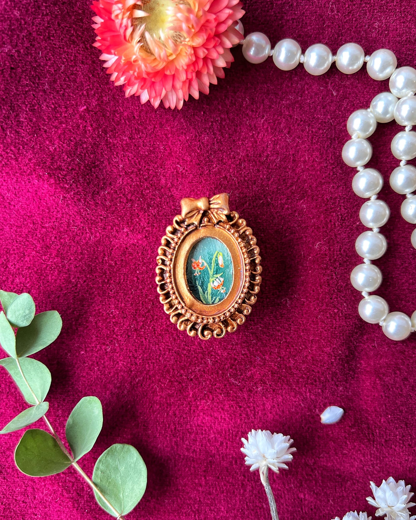 Tiger Lily Floral Magnet