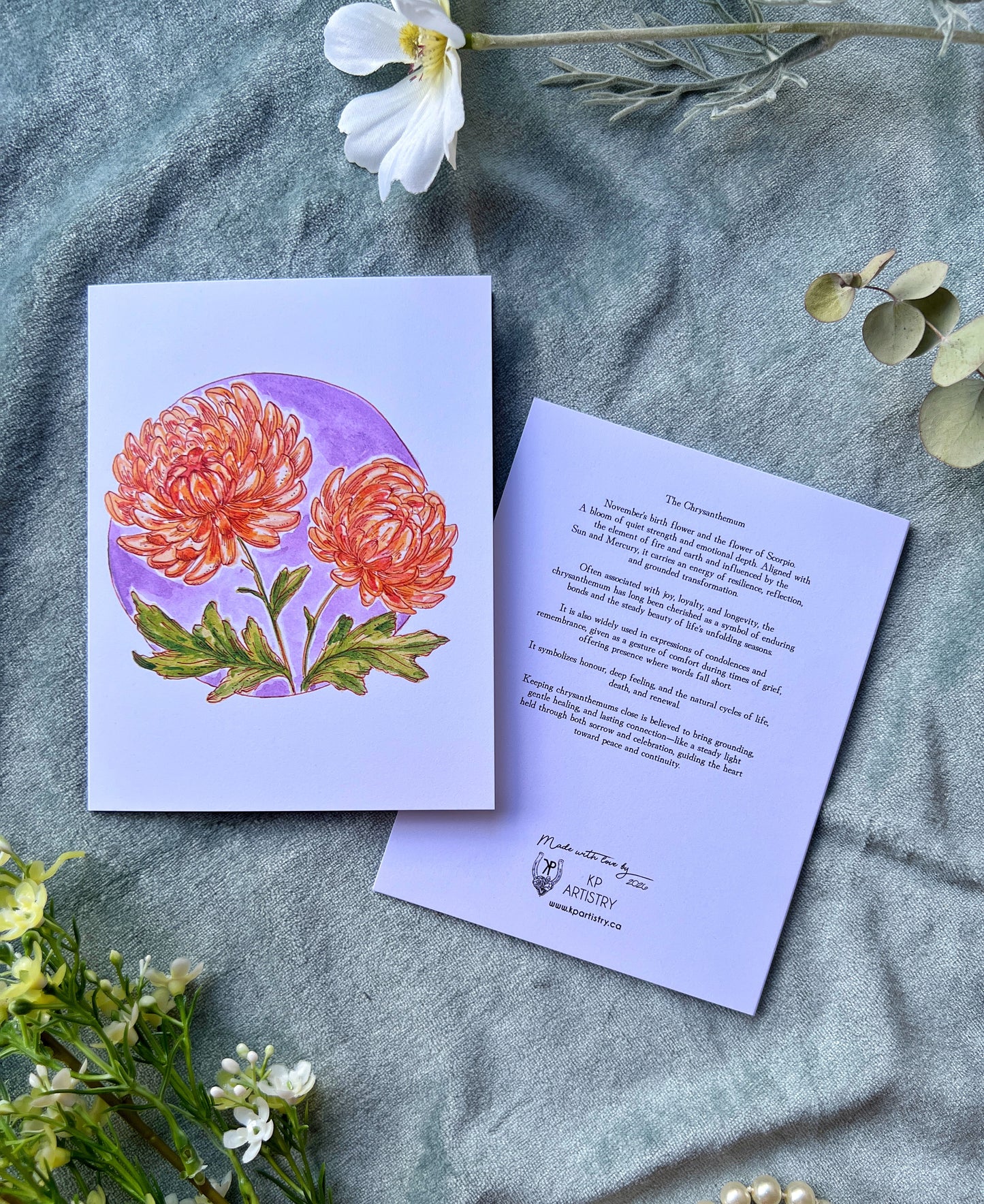 Birth Month Flower Card 12pack