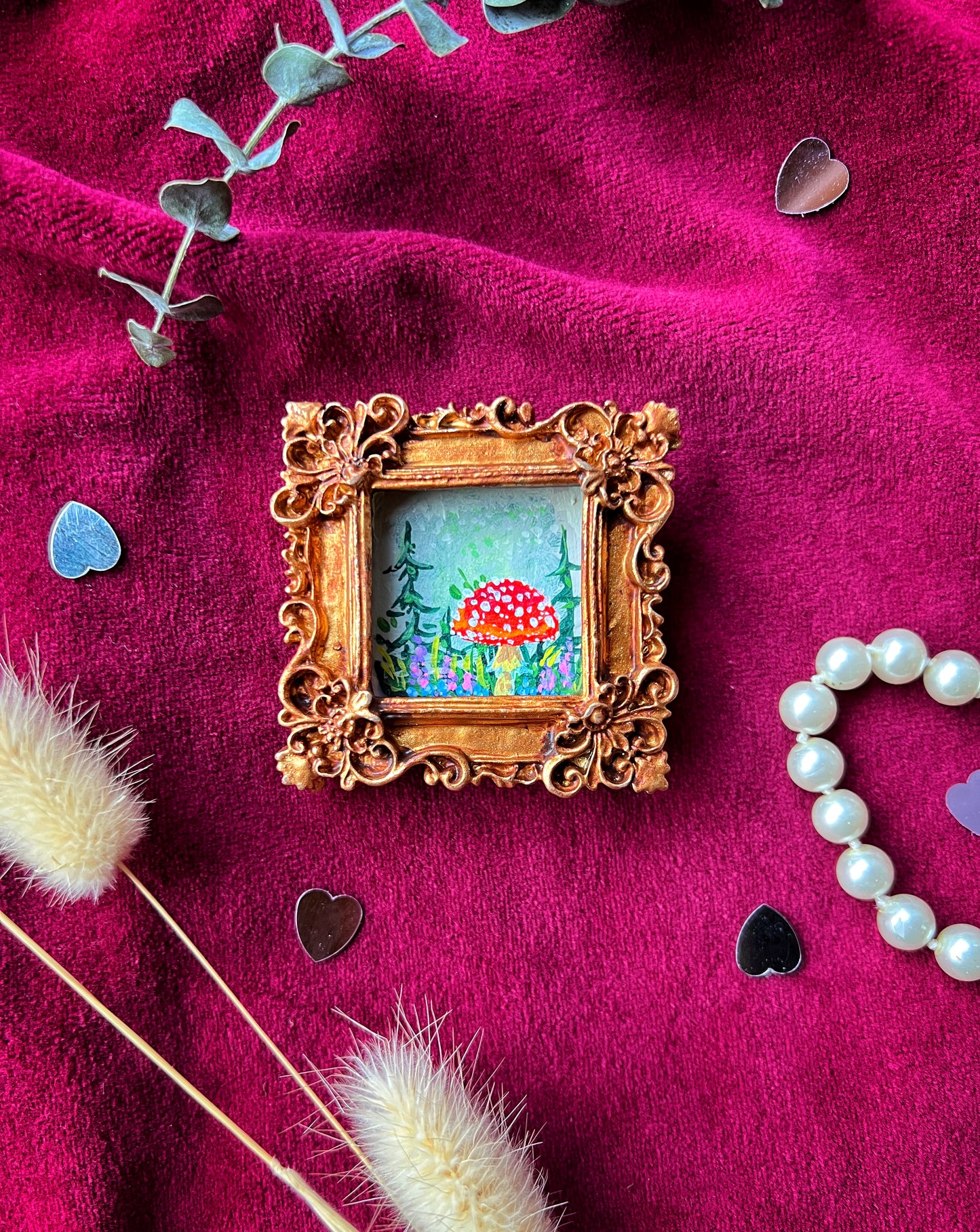 Square Mushroom Magnet