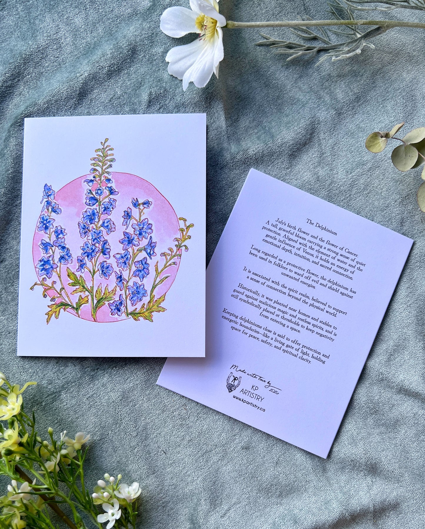 Birth Month Flower Card 12pack