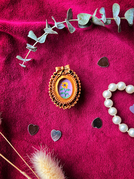 Bow Sunflower Magnet