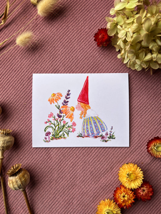 Gnome Kiss Card