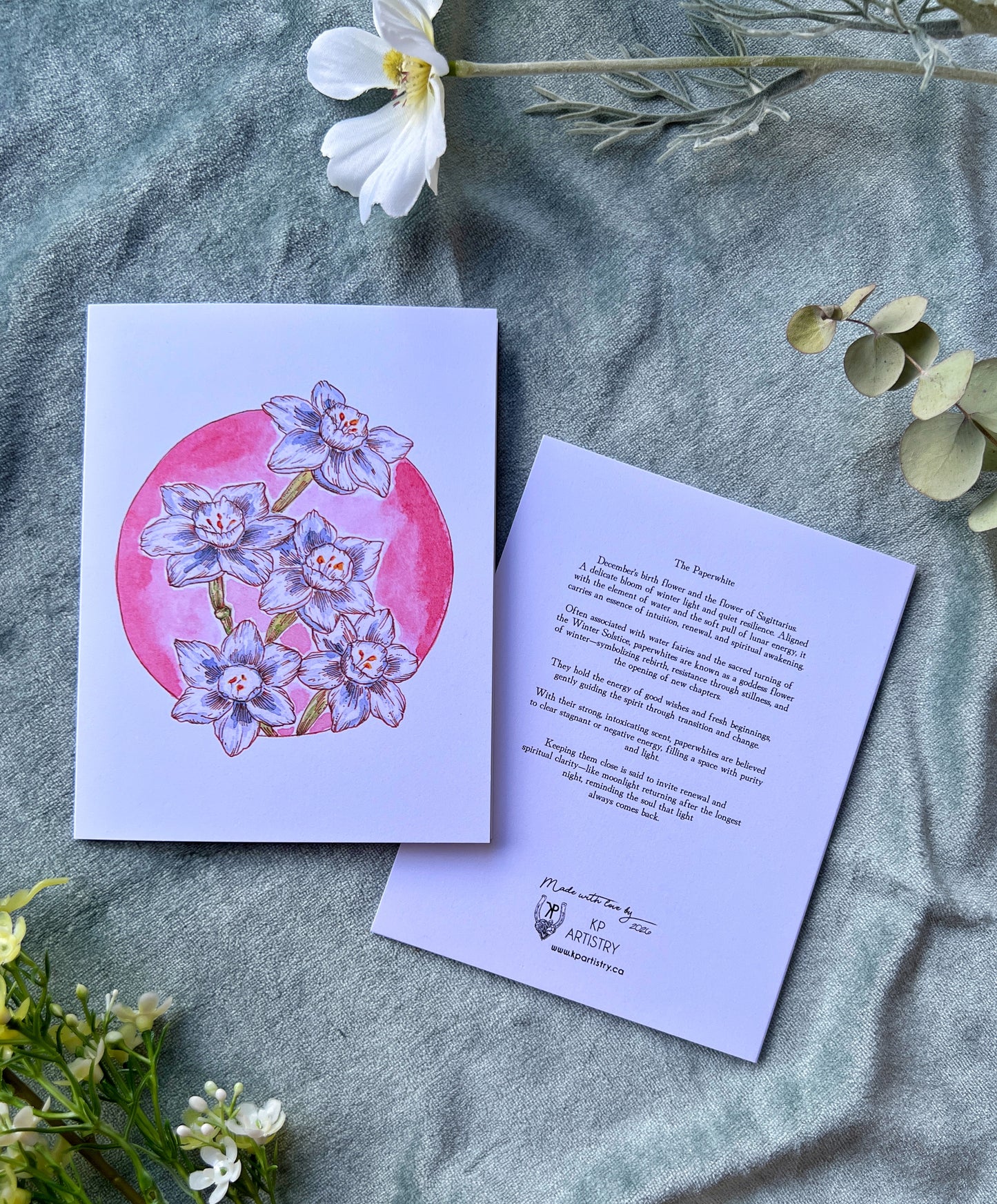 Birth Month Flower Card 12pack