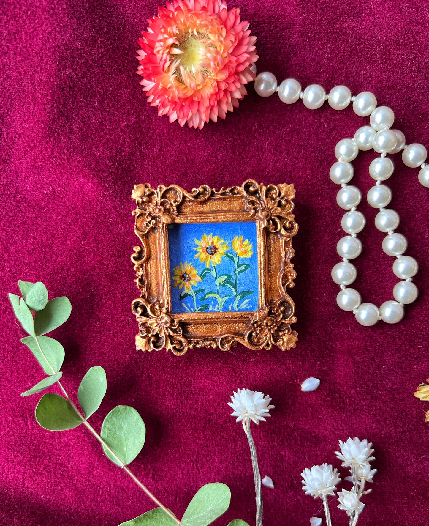 Sunflower Floral Magnet