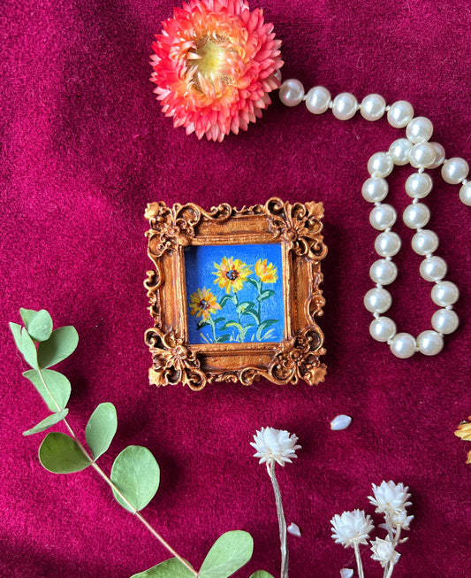 Sunflower Floral Magnet