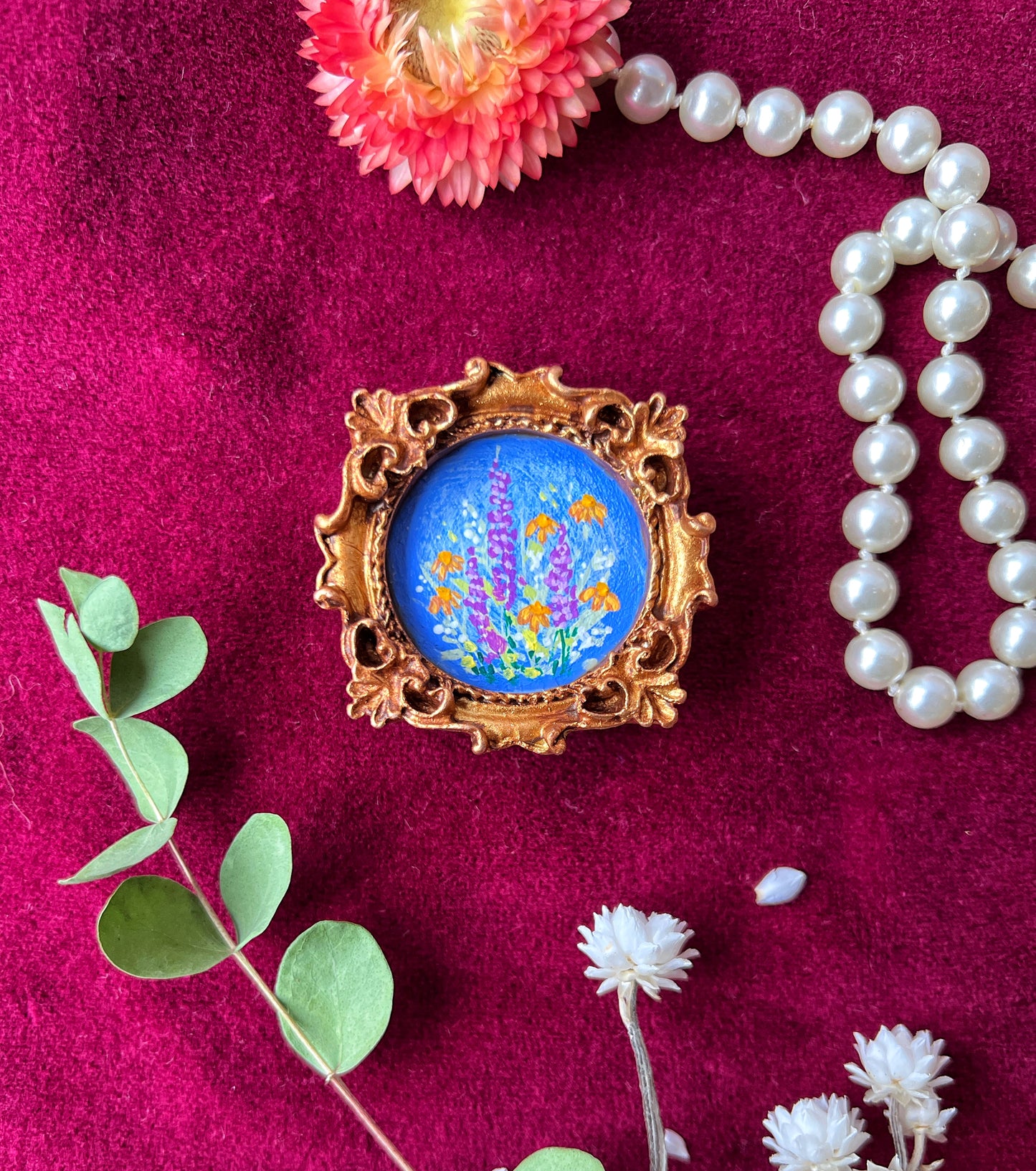 Cottage Garden Floral Magnet