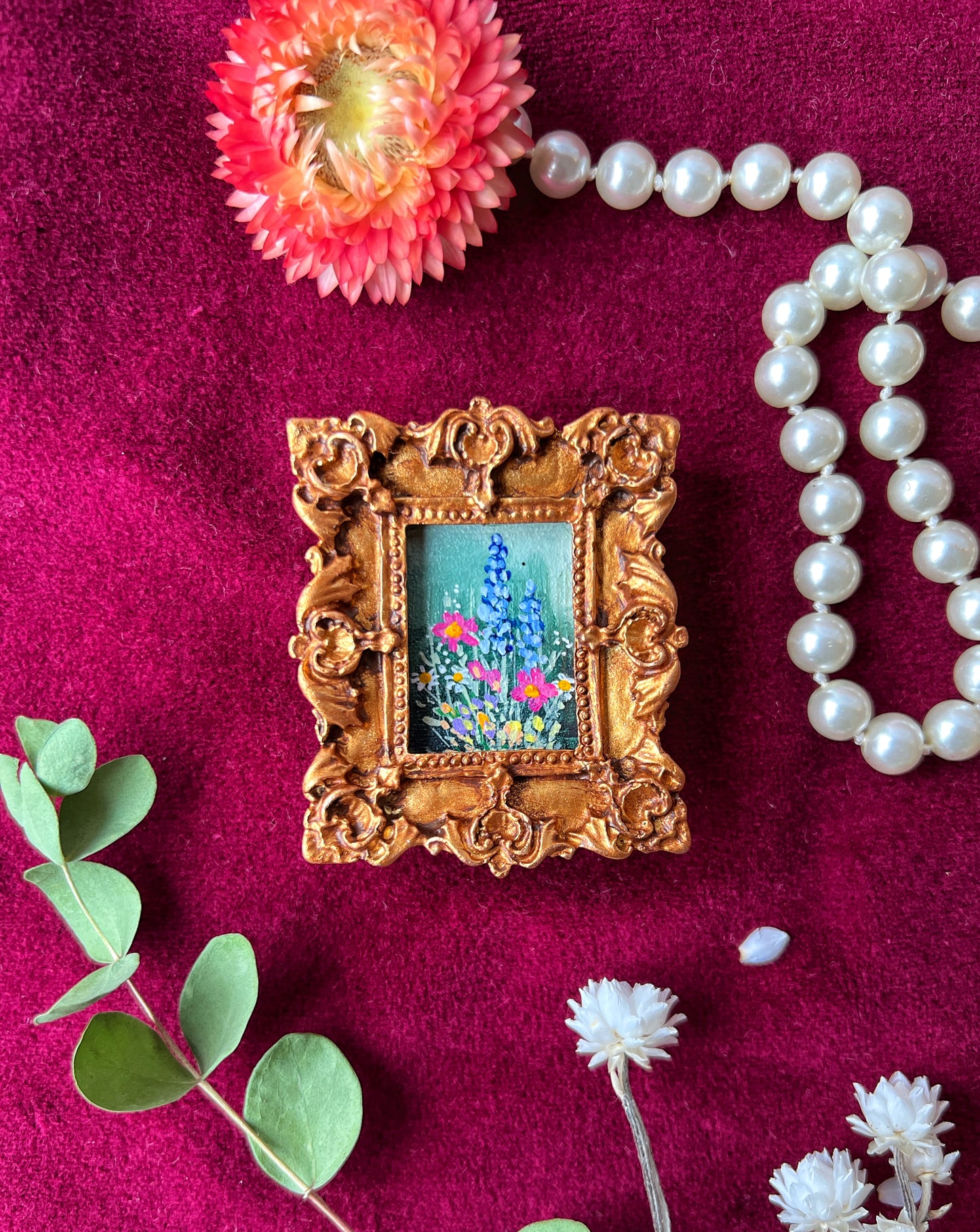 Cottage Garden Floral Magnet