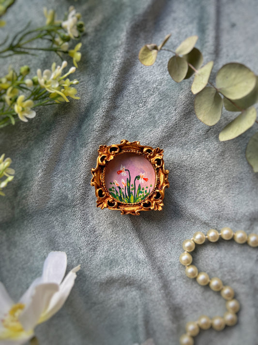 Circle Daffodil Magnet