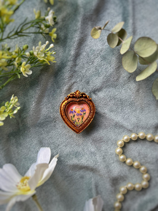 Heart Coneflower Magnet