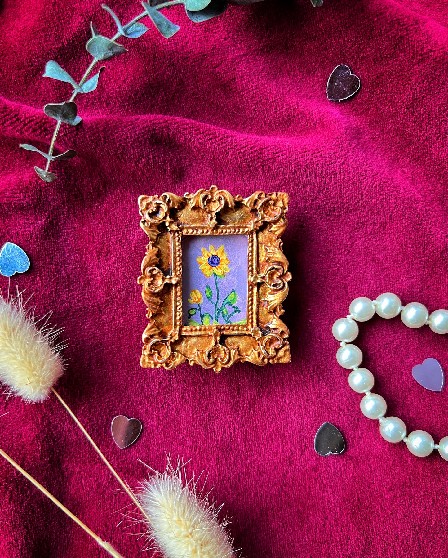 Rectangle Sunflower Magnet