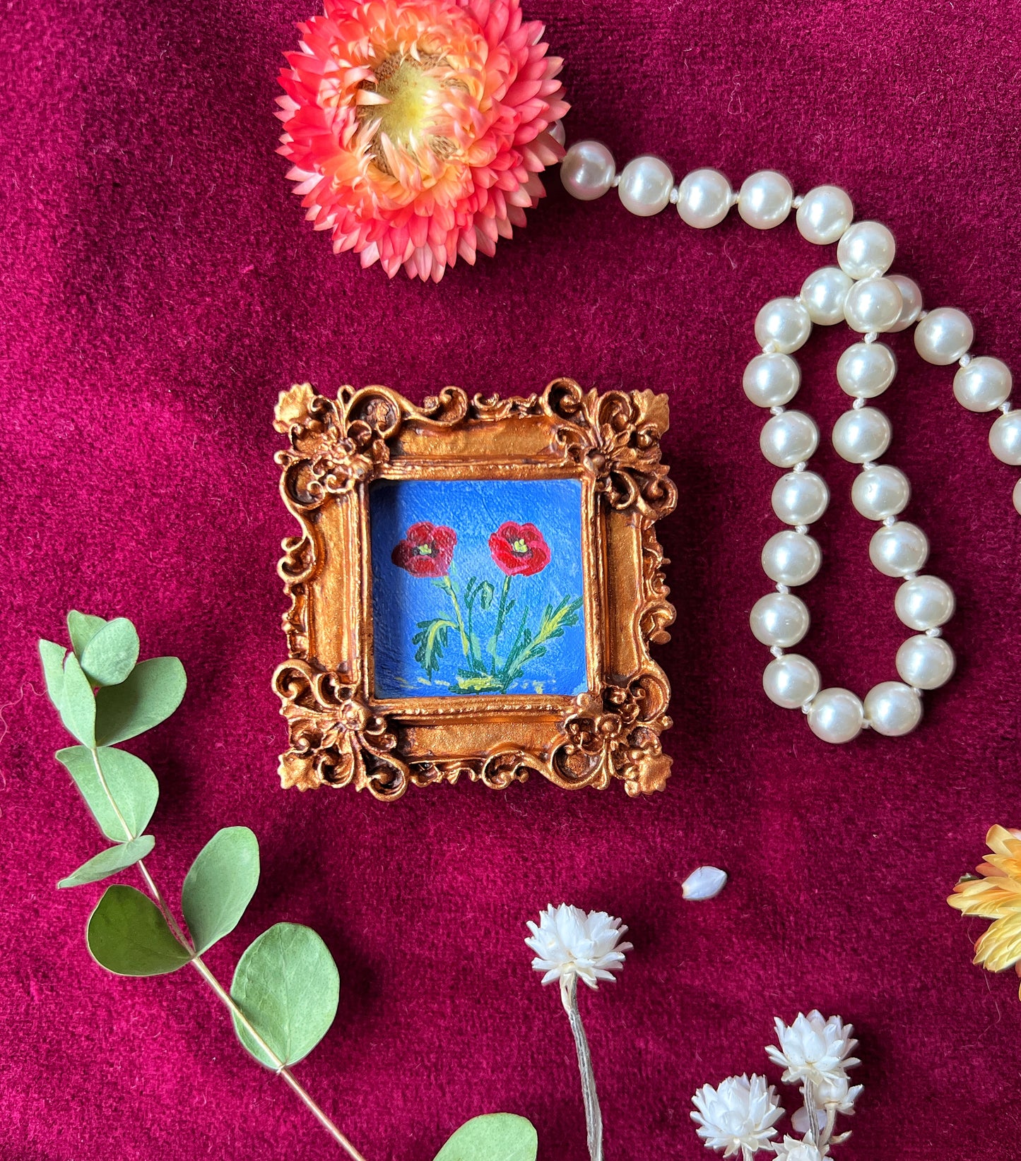 Poppy Floral Magnet