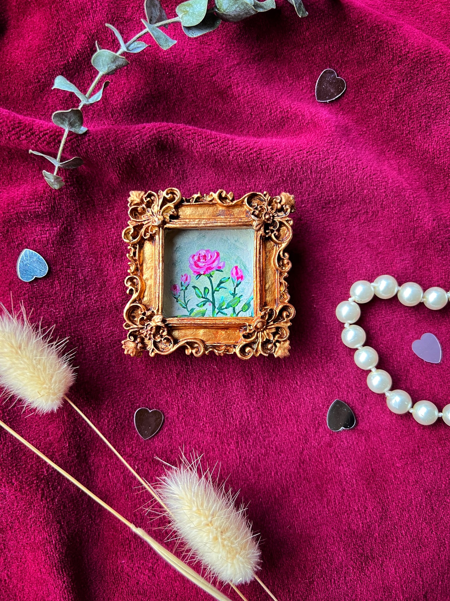 Square Rose Magnet