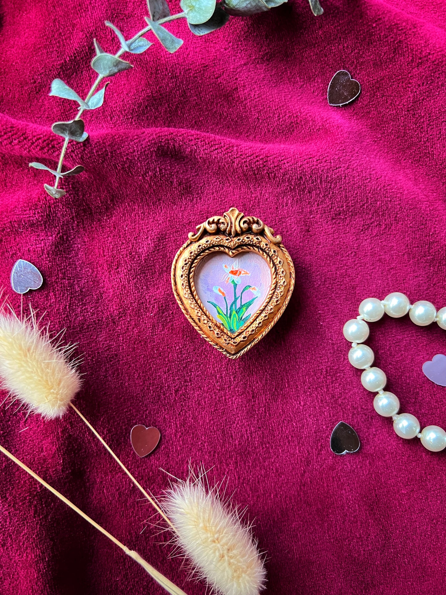 Heart Daffodil Magnet