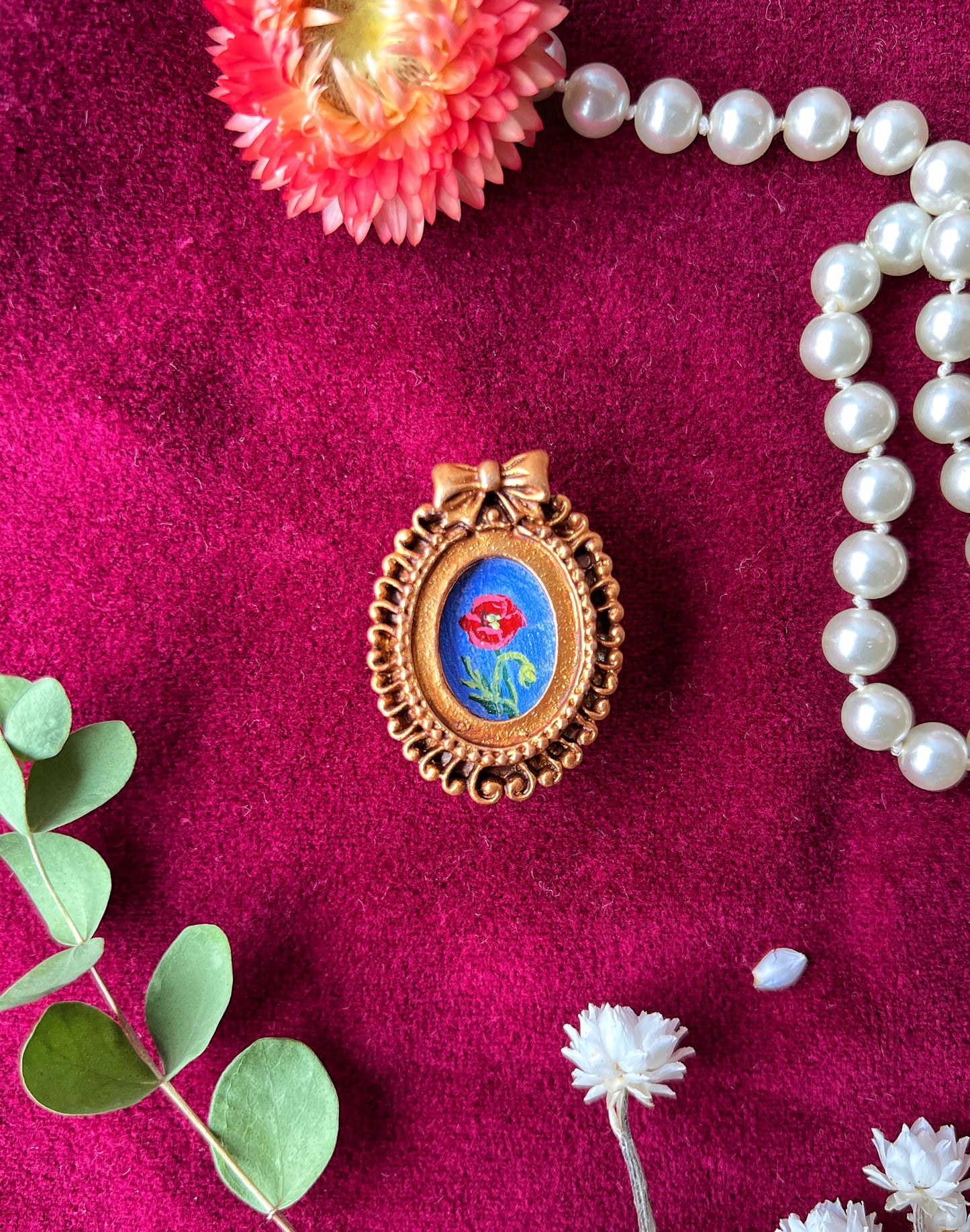 Poppy Floral Magnet