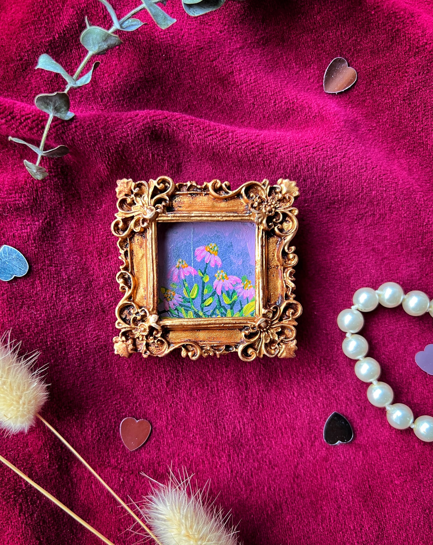 Square Echinacea  Magnet