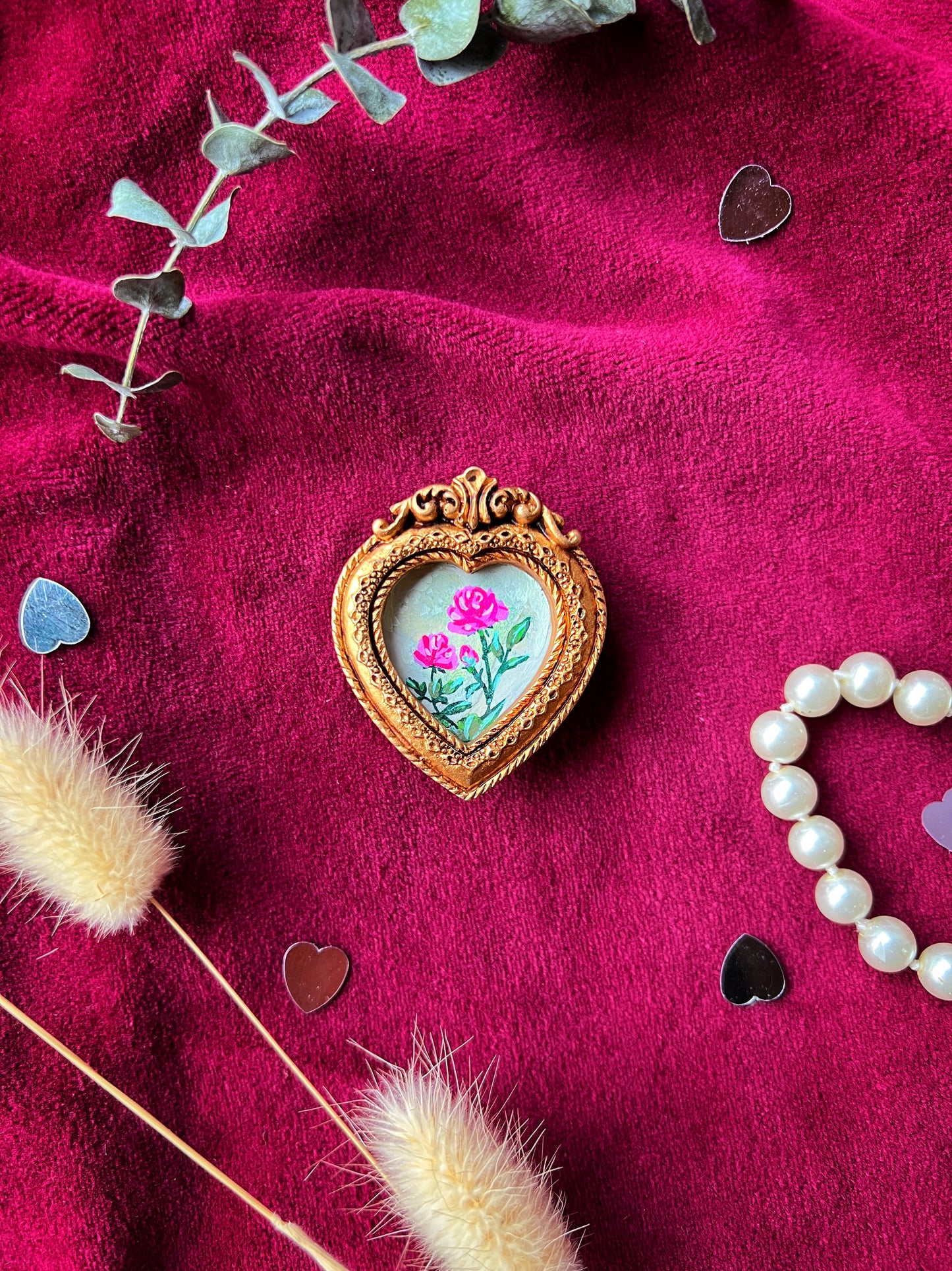 Heart Rose Magnet