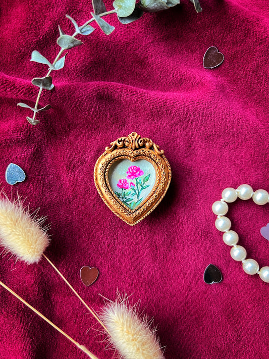 Heart Rose Magnet