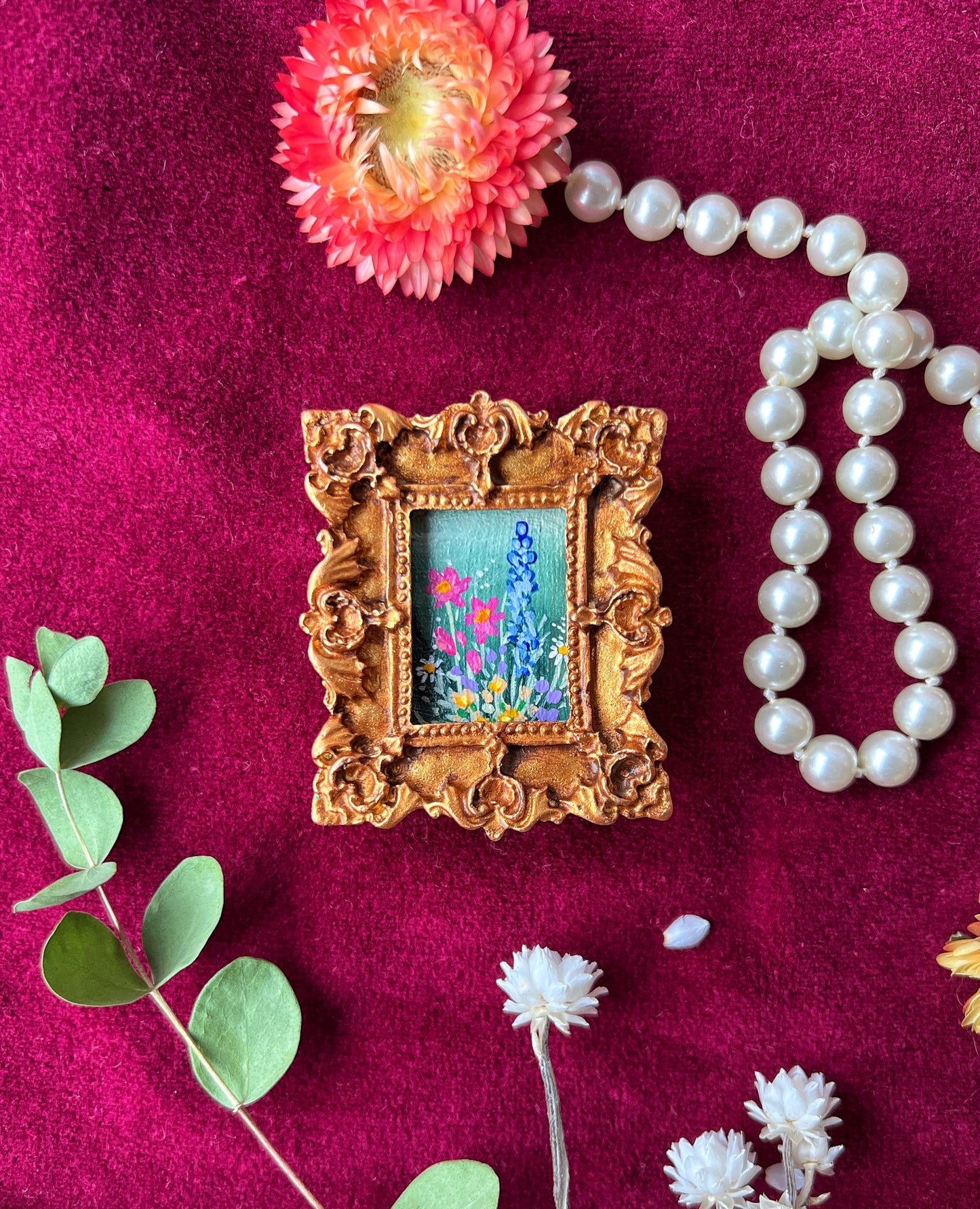 Cottage Garden Floral Magnet