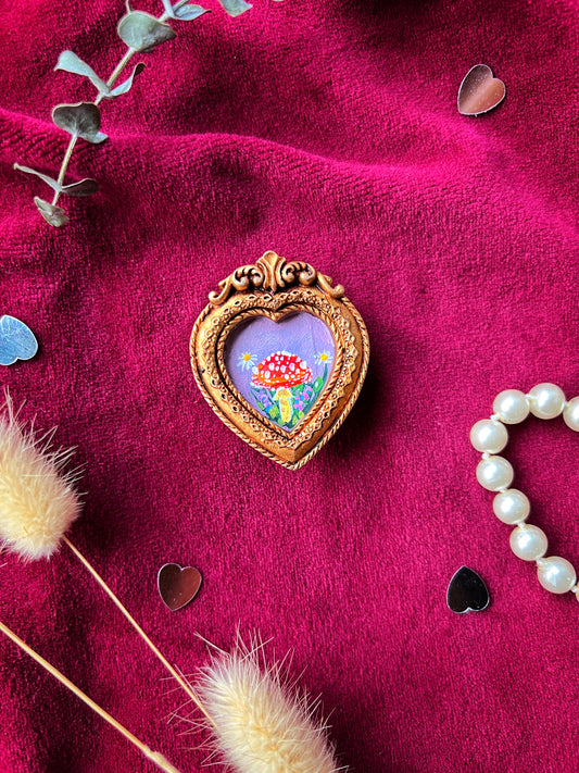 Heart Mushroom Magnet