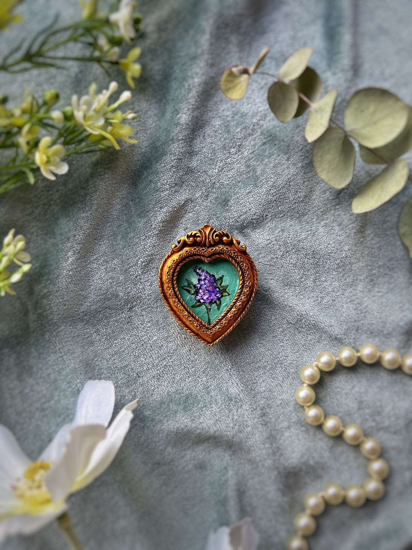 Heart Lilac Magnet