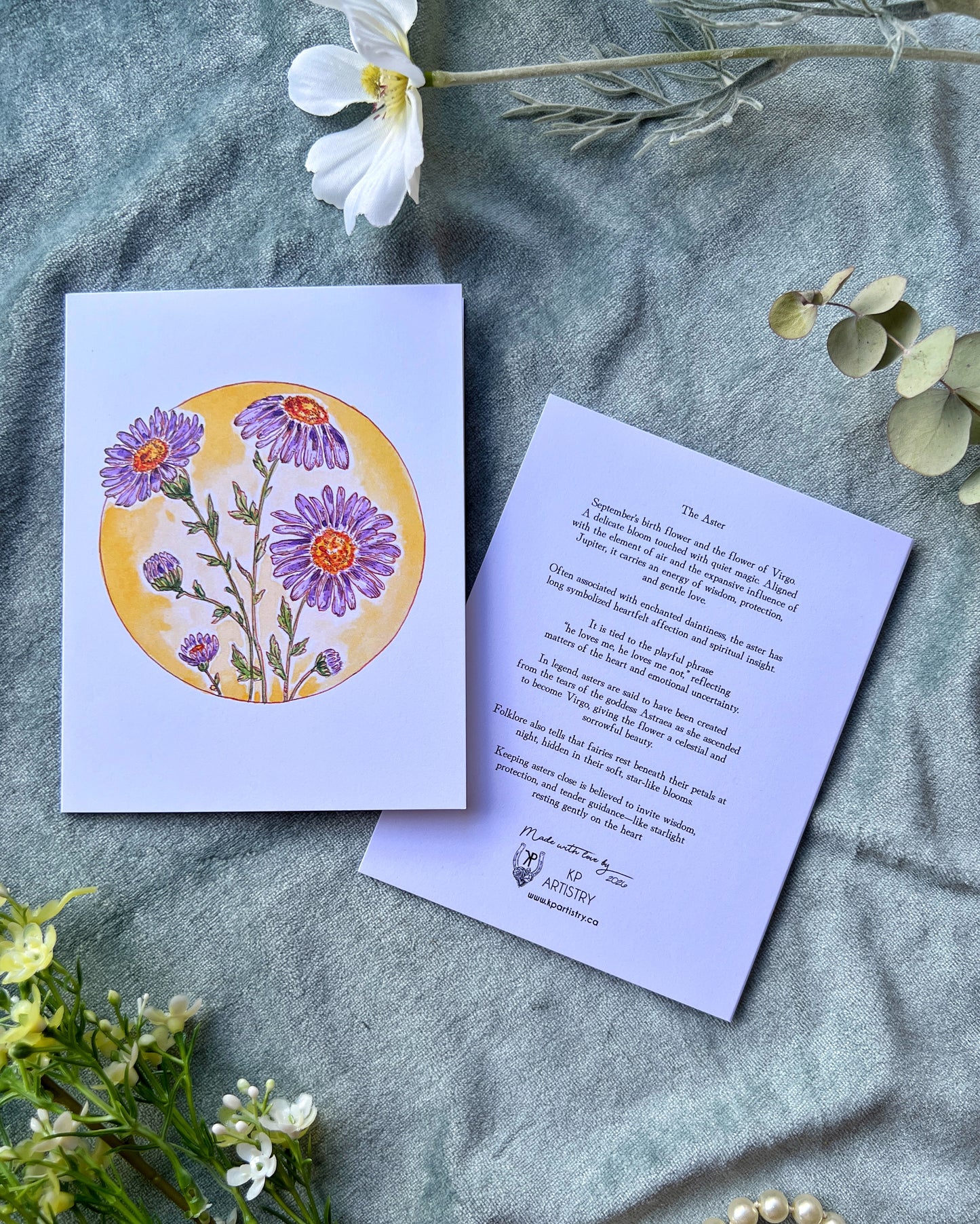 Birth Month Flower Card 12pack