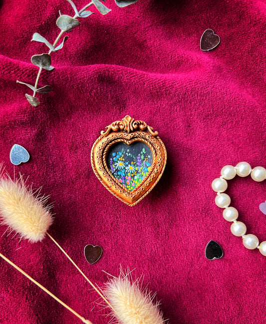 Heart Wildflower Magnet