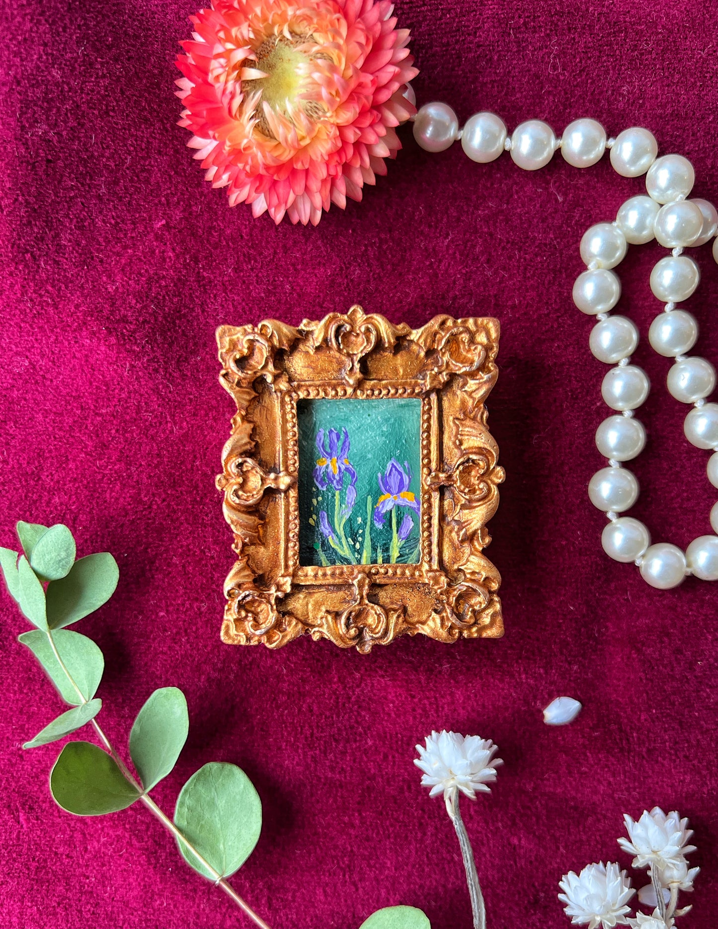 Iris Floral Magnet