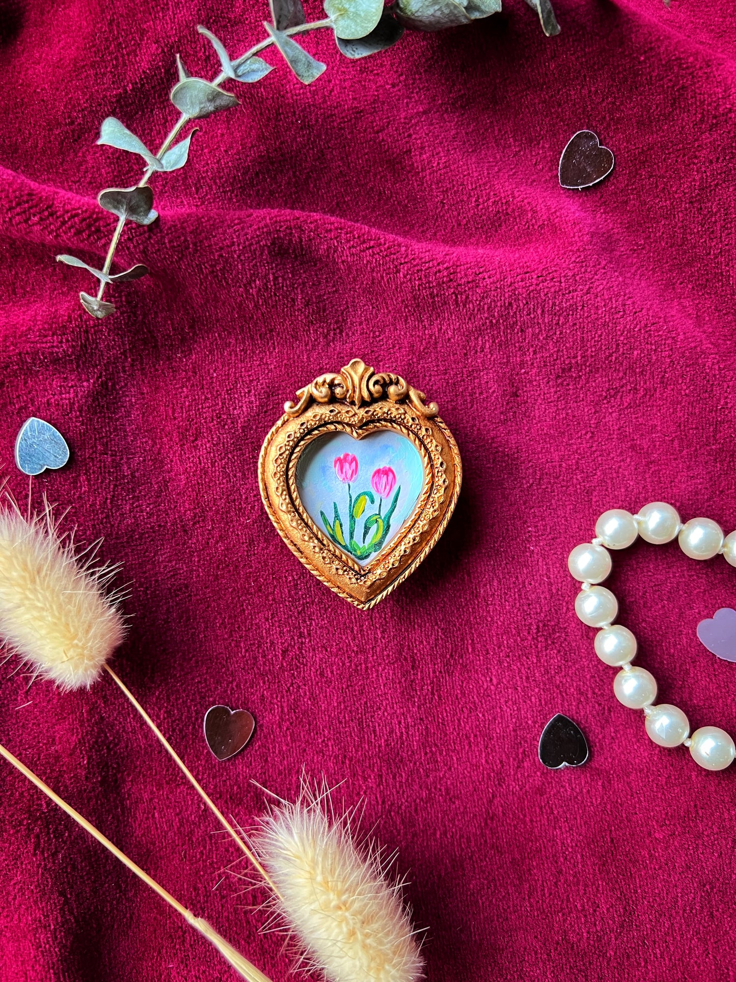 Heart Tulip Magnet