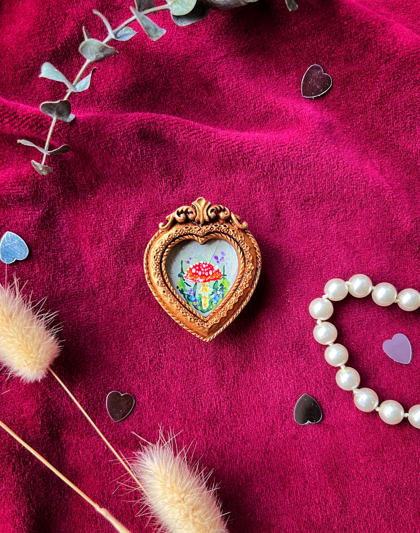 Heart Mushroom Magnet