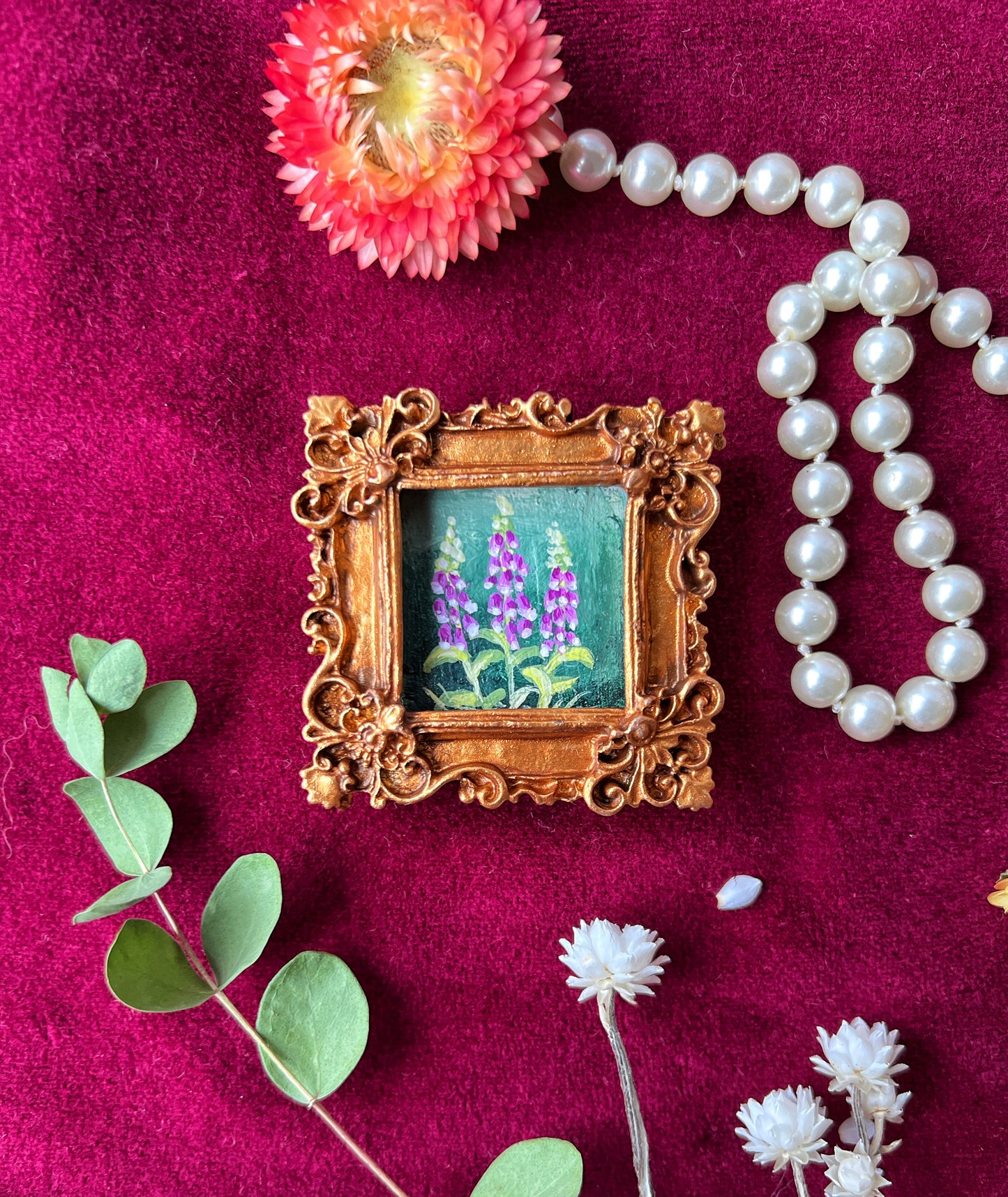 Foxglove Floral Magnet