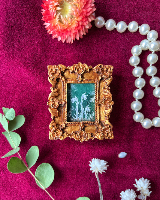 Ghost Pipes Floral Magnet
