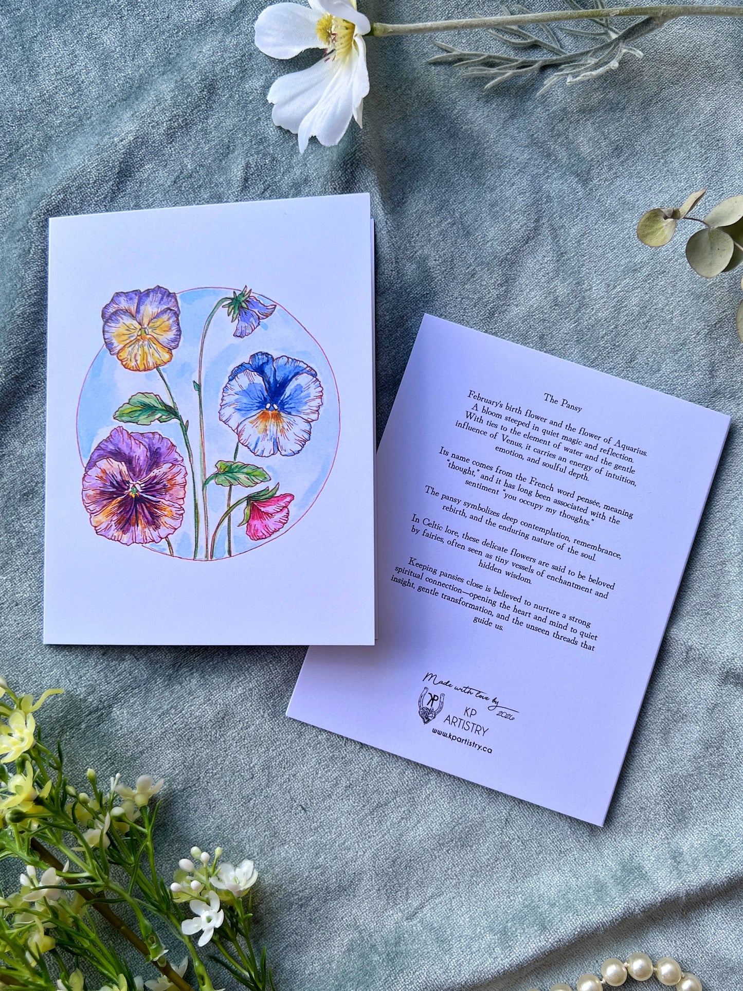 Birth Month Flower Card 12pack
